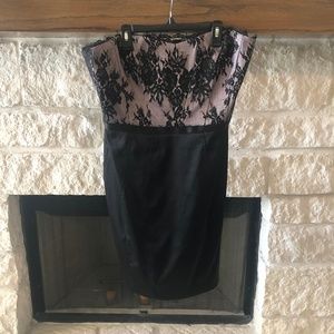 White House|Black Market Strapless Lace Dress